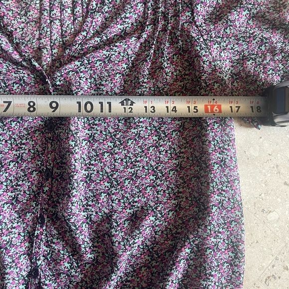 Pins & Needles Purple Floral Blouse - Picture 5 of 6